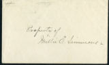 Millie E. Simmons envelope