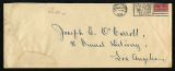 Envelope from Sterling's letter to Johnson, 1924 March 10