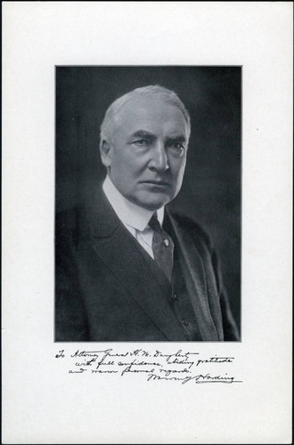 Warren G. Harding photograph