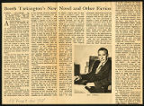 Booth Tarkington's new novel and other fiction, 1937 November 7