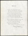 Transcription of Sterling's poem "Sierran Dawn," 1929 February 21