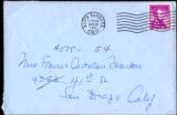 Envelope from Berenson's letter to Castellan Berenson dated 1962 October 20