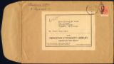 Envelope from Blease's letter to Drake, 1947 April 11