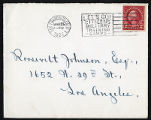 Envelope from Sterling's letter to Johnson, 1926 March 26