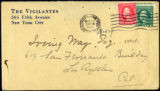 Envelope from Carman's letter to Way, 1918 November 29