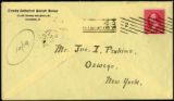 Envelope from Watson's letter to Perkins, 1896 October 17