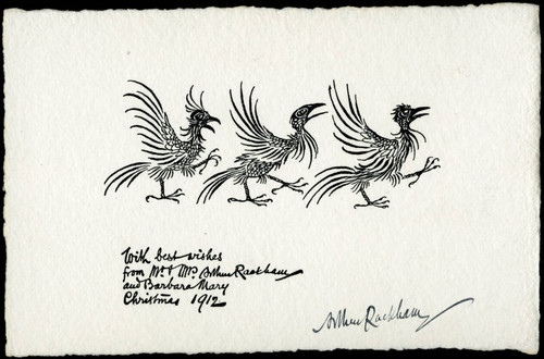 Arthur Rackham Christmas card