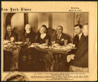 Photograph of Shaw at luncheon, 1933 April 9