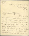 Ambrose Bierce letter to Ruth Robertson, 1912 November 3