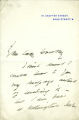 Henry Irving letter to Lady Dorothy Nevill, 1896 November 22