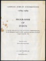 Garrick jubilee celebrations 1769 - 1969 programme of events