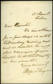 Alfred Wigan letter to James Robinson Planché