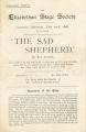 Playbill for "The Sad Shepherd", 1898