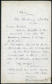 Dion Boucicault letter, undated