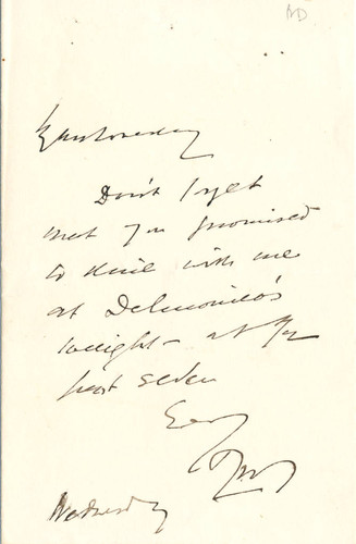 Henry Irving letter to H.J. Loveday