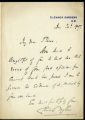 Charles W. Matthews letter to Sir Arthur Wing Pinero, 1907, December 20