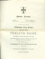 Twelfth Night program, 1897 February