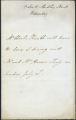 Charles Kemble note to Mr. and Mrs. Horace Twiss