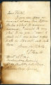 J. P. Kemble letter to Mr. Field, 1809 April 26