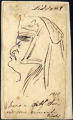 Caricature drawing of Sarah Siddons, 1811