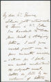 Charles Kean letter to Mr. Donne, 1858 October 2