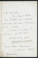 Dion Boucicault letter