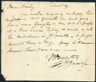 David Garrick letter to John Moody