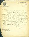 Letter to W. J. Lawrence, 1915 September 27