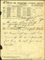 H. W. Manifold telegram to Rogers, 1867 May 31