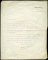 Arthur W. Pinero letter to T.M. Watson, 1916, February 29