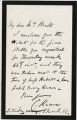 Charles Kean letter to Mrs. Heath, 1862 March 01