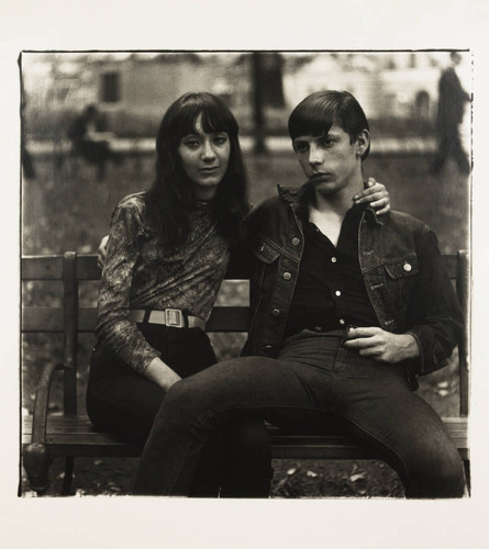 Young Couple on a Bench