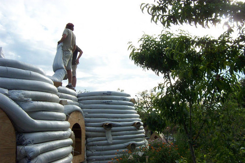 Two students on Earth Dome