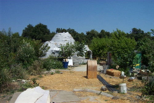 Earth Dome under construction