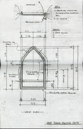 Earth dome back swing gate plans