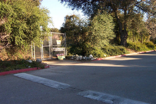 View of welcome sign from road