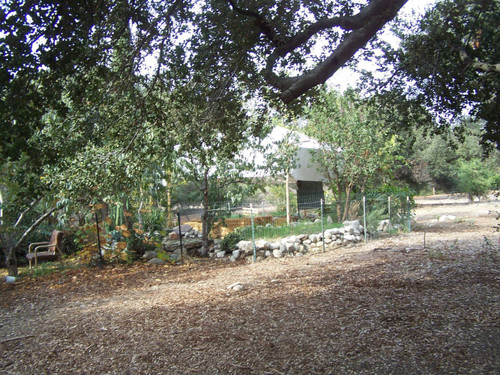 Fence along path