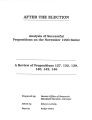 Analysis of Successful Propositions on the November 1990 Ballot- A Review of Propositions 127, 132, 139, 140, 142, 146