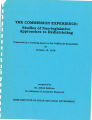 The Commission Experience: Studies of Non-Legislative Approaches to Redistricting