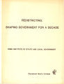 Redistricting: Shaping Government for a Decade