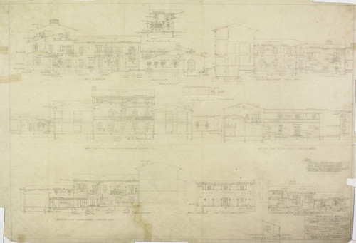 Elevations and sections, sheet 7