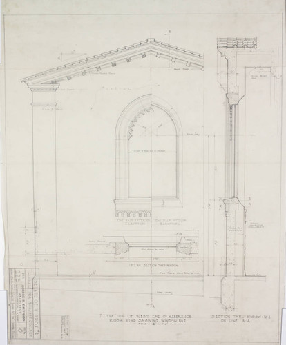 Detail of window no. 1, sheet 10