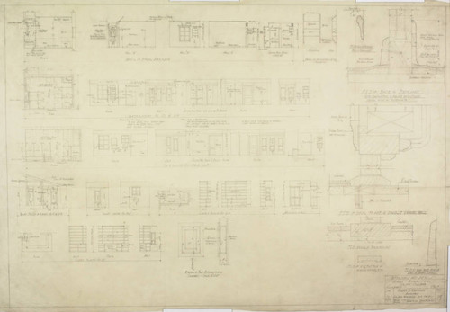 Interiors and details, sheet 19