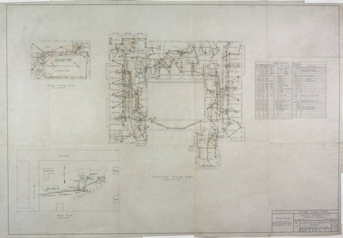 Second floor plan, sheet E-2