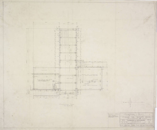 Clerestory plan, sheet 3