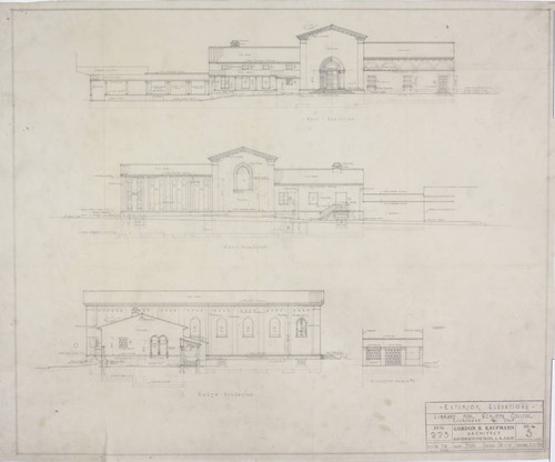 Exterior elevations, sheet 5