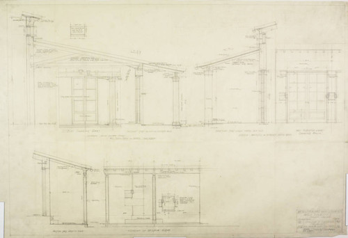 Details, porches, walk, loggia, etc., sheet 12