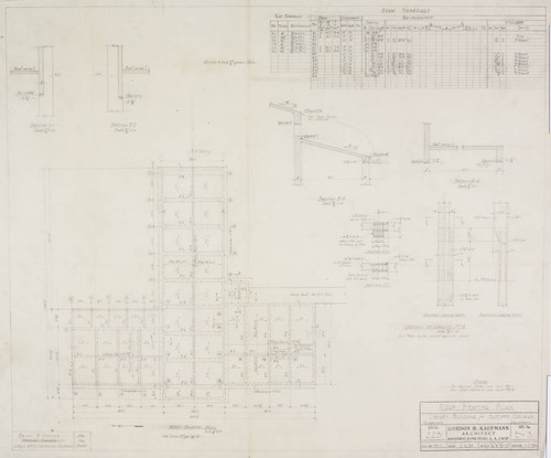 Roof framing plan, sheet E-3