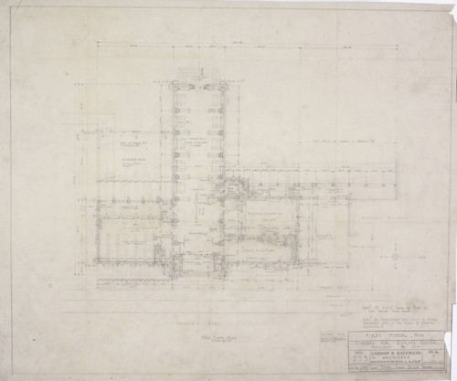 First floor plan, sheet 2