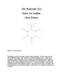 Chemistry 164, the molecular zoo entry for aniline